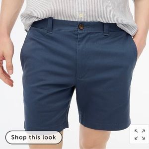 J.crew 7” flex khaki shorts in overcast blue